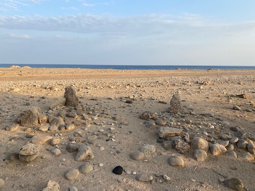 graves near qalhat beach oman