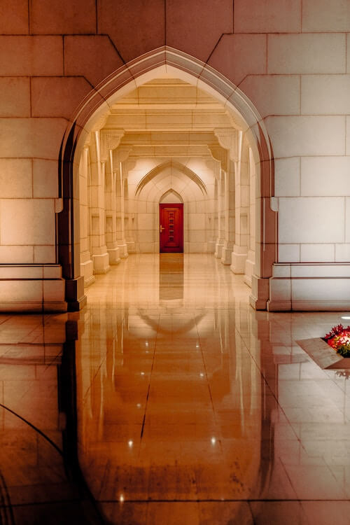 Hallway in Muscat Royal Opera House 
