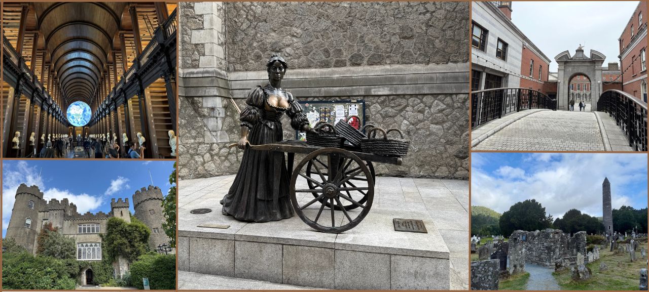 Four day trip to Dublin Ireland collage